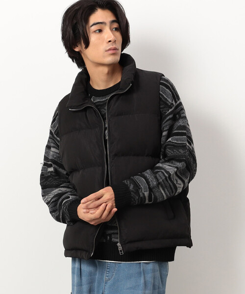 Purple&Yellow（パープルアンドイエロー）の「ポリエステルタフタ中綿ベスト（ベスト・メンズ・アイボリー/ブラック・SMALL/MEDIUM/LARGE）」の11枚目の写真