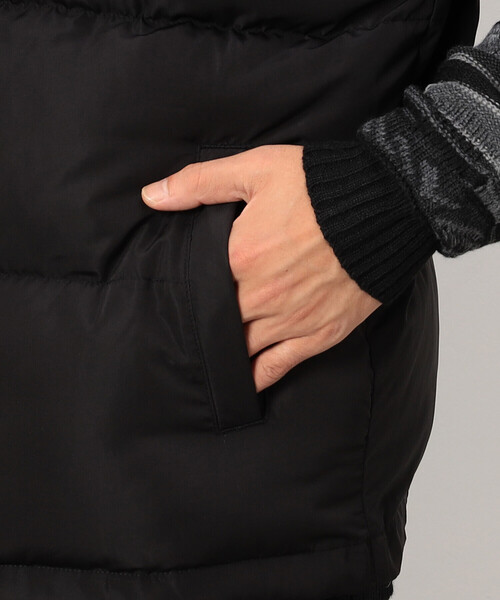 Purple&Yellow（パープルアンドイエロー）の「ポリエステルタフタ中綿ベスト（ベスト・メンズ・アイボリー/ブラック・SMALL/MEDIUM/LARGE）」の21枚目の写真