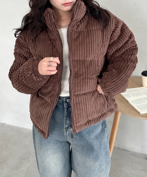  JEANS コーデュロイジャケット ブラウン デニムジャケット（ブラウン系）を使った「コーデュロイジャケット」の