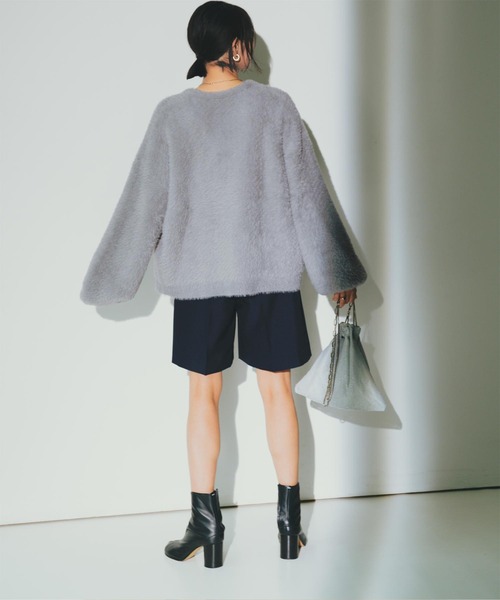 UR'S(ユアーズ)の「ラップデザインハーフパンツ(その他パンツ・レディース・ネイビー/チャコール/キャメル・S/L/M)」の10枚目の写真