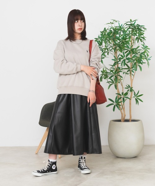 U.S. POLO ASSN.(ユーエスポロアッスン)の「【U.S. POLO ASSN./ユーエスポロアッスン】裏起毛 クルーネック スウェットトレーナー ワンポイント ブランドロゴ(スウェット・レディース・グリーン/アイボリー/ピンク/ネイビー/ベージュ/ブラック・LARGE/MEDIUM)」の19枚目の写真
