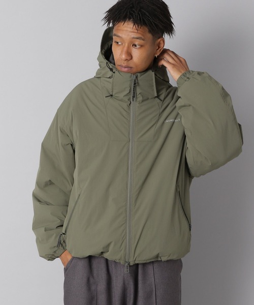 極美品⭐︎ ワンダフルワールド ピコフリル ブルゾン ジャケット フード付き ハイダウェイニコル HIDEAWAYS NICOLE フードプリント中綿