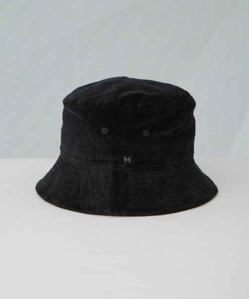 Healthknit（ヘルスニット）の「Healthknit/別注コーデュロイバケットハット（ハット・レディース・ブラック/アイボリー・FREE）」の8枚目の写真