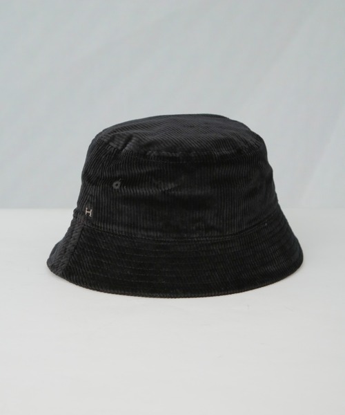 Healthknit（ヘルスニット）の「Healthknit/別注コーデュロイバケットハット（ハット・レディース・ブラック/アイボリー・FREE）」の7枚目の写真