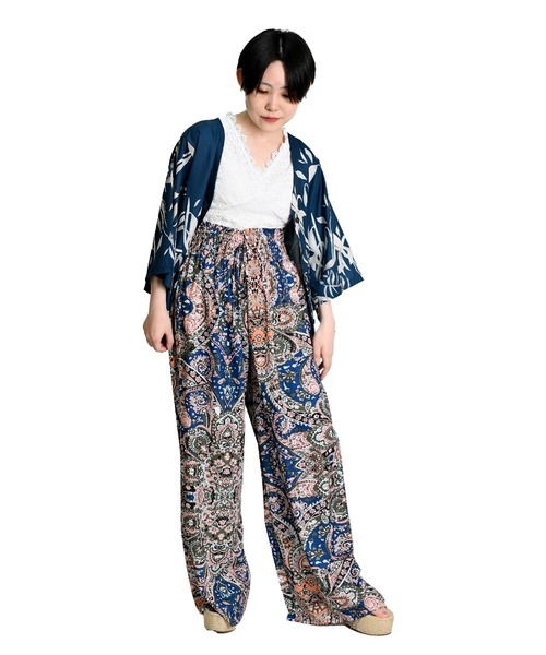 ☆即購入OK☆ETRE TOKYO エスニック プリント パンツ フレアパンツ エスニック柄 ワイドフレアパンツ（その他パンツ）｜MARAI