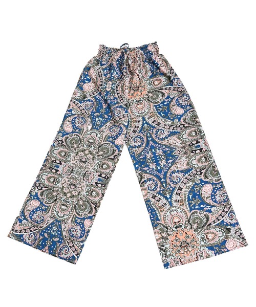 MARAI（マーライ）の「エスニック柄 ワイドフレアパンツ こなれ感（その他パンツ・レディース・ベージュ/ホワイト/レッド/グリーン/ネイビー・FREE）」の20枚目の写真