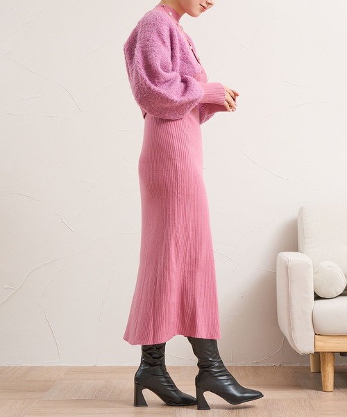 favclo.（ファブクロ）の「Ensemble Knit Dress / アンサンブルニットドレス（ワンピース・レディース・ブラック/ピンク系その他・SMALL/MEDIUM）」の18枚目の写真