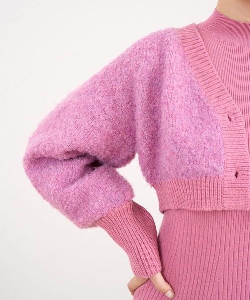 favclo.（ファブクロ）の「Ensemble Knit Dress / アンサンブルニットドレス（ワンピース・レディース・ブラック/ピンク系その他・SMALL/MEDIUM）」の21枚目の写真