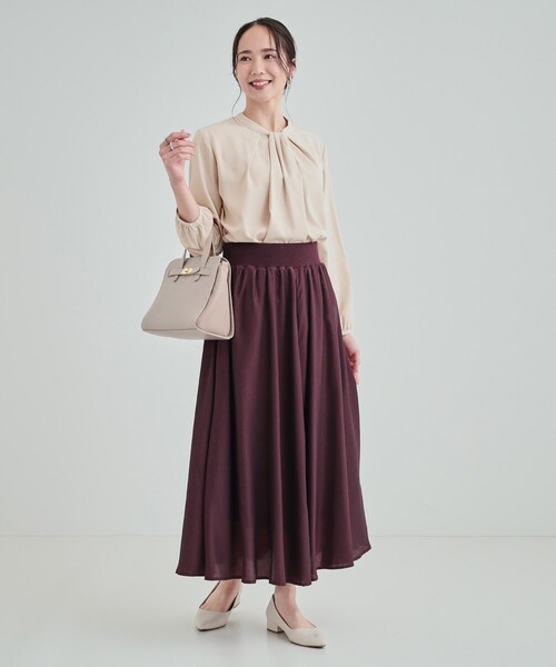 DRESKIP（ドレスキップ）の「◆【洗える/通勤/セレモニー】 ボウタイ風ブラウス（シャツ/ブラウス・レディース・オフホワイト/ベージュ/ブラック/ライトブルー・03/04/02）」の15枚目の写真