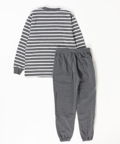 FUNALIVE（ファンアライブ）の「シャギー裏起毛パジャマ スウェット上下セットアップ（ルームウェア/パジャマ・レディース・チャコール/ネイビー/グレー系1/ネイビー系1/杢グレー/チャコールアッシュ・M/L）」の19枚目の写真