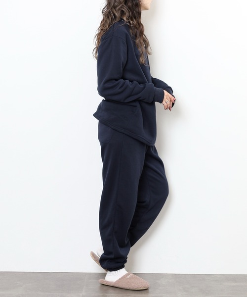 FUNALIVE（ファンアライブ）の「シャギー裏起毛パジャマ スウェット上下セットアップ（ルームウェア/パジャマ・レディース・チャコール/ネイビー/グレー系1/ネイビー系1/杢グレー/チャコールアッシュ・M/L）」の17枚目の写真