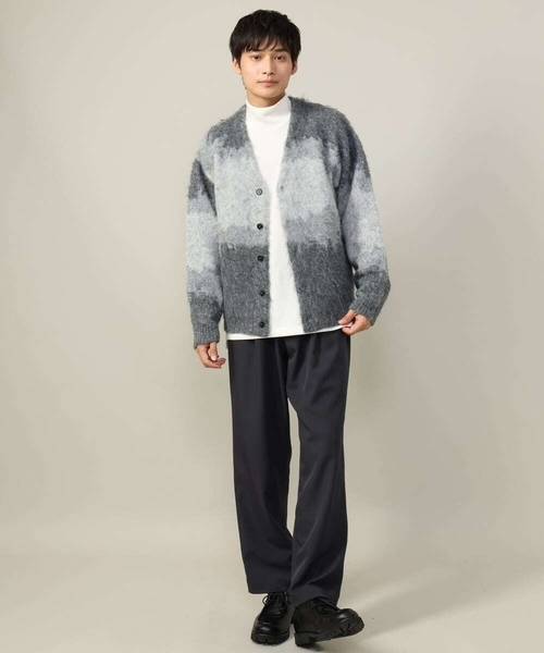 a.v.v（アーヴェヴェ）の「【チクチクしない】新感覚大人きれいめハイネック　ヘビーウェイト(グッドスウェットシリーズ）（Tシャツ/カットソー・メンズ・アイボリー/ブラック・46/50/48）」の16枚目の写真