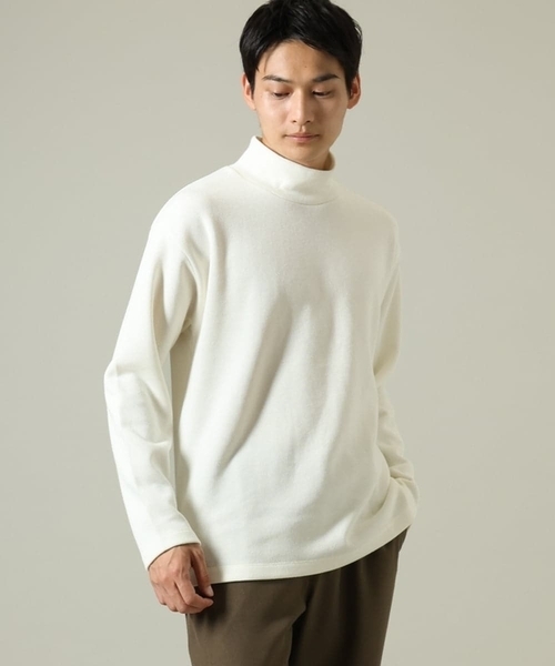 a.v.v（アーヴェヴェ）の「【チクチクしない】新感覚大人きれいめハイネック　ヘビーウェイト(グッドスウェットシリーズ）（Tシャツ/カットソー・メンズ・アイボリー/ブラック・46/50/48）」の20枚目の写真