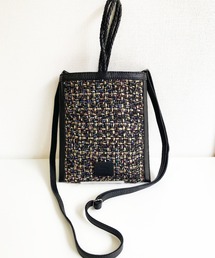 【Swaraj/スワラージ】ツイードレザー2WAY mini BAG(山羊革)