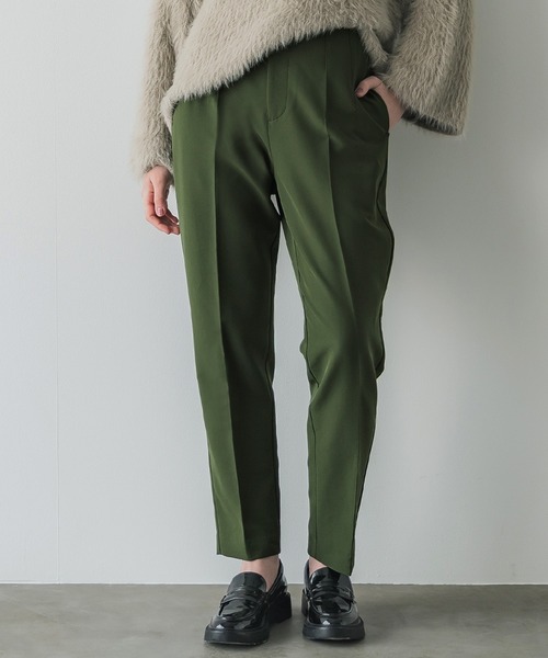 coca（coca）（コカ）の「【WEB限定セール】裏起毛ハイウエスト美脚テーパードパンツ（その他パンツ・レディース・カーキ/アイボリー/ブラック/チャコール/グレー/ライトピンク/ベージュ/ダークブラウン/ピンク系その他・S/L/M/XL）」の7枚目の写真