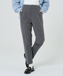 裏起毛ハイウエスト美脚テーパードパンツ