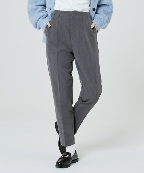 coca（coca）（コカ）の「【WEB限定セール】裏起毛ハイウエスト美脚テーパードパンツ（その他パンツ・レディース・カーキ/アイボリー/ブラック/チャコール/グレー/ライトピンク/ベージュ/ダークブラウン/ピンク系その他・S/L/M/XL）」の4枚目の写真