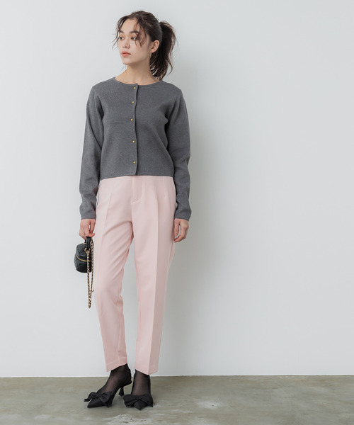 coca（coca）（コカ）の「【WEB限定セール】裏起毛ハイウエスト美脚テーパードパンツ（その他パンツ・レディース・カーキ/アイボリー/ブラック/チャコール/グレー/ライトピンク/ベージュ/ダークブラウン/ピンク系その他・S/L/M/XL）」の10枚目の写真