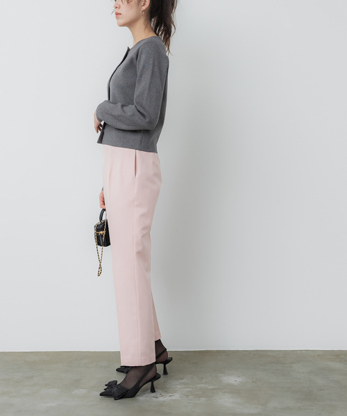 coca（coca）（コカ）の「【WEB限定セール】裏起毛ハイウエスト美脚テーパードパンツ（その他パンツ・レディース・カーキ/アイボリー/ブラック/チャコール/グレー/ライトピンク/ベージュ/ダークブラウン/ピンク系その他・S/L/M/XL）」の11枚目の写真