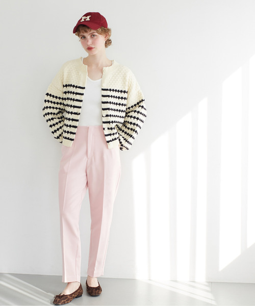 coca（coca）（コカ）の「【WEB限定セール】裏起毛ハイウエスト美脚テーパードパンツ（その他パンツ・レディース・カーキ/アイボリー/ブラック/チャコール/グレー/ライトピンク/ベージュ/ダークブラウン/ピンク系その他・S/L/M/XL）」の14枚目の写真