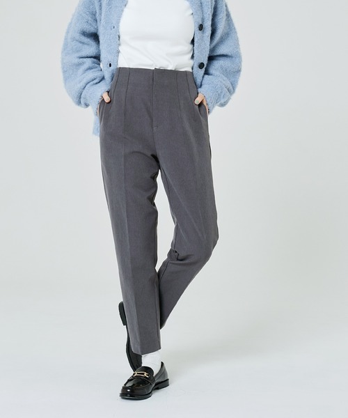 coca（coca）（コカ）の「【WEB限定セール】裏起毛ハイウエスト美脚テーパードパンツ（その他パンツ・レディース・カーキ/アイボリー/ブラック/チャコール/グレー/ライトピンク/ベージュ/ダークブラウン/ピンク系その他・S/L/M/XL）」の21枚目の写真