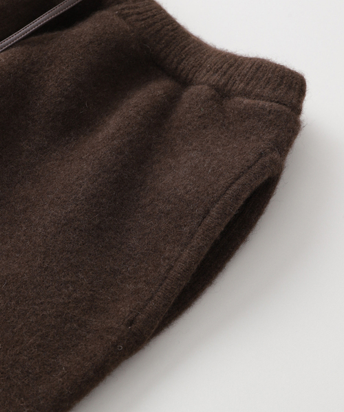 walenode（ウェルノード）の「walenode(ウェルノード) Innocent YAK  knitting pants（その他パンツ・メンズ・ブラック/ブラウン/ベージュ・1）」の5枚目の写真