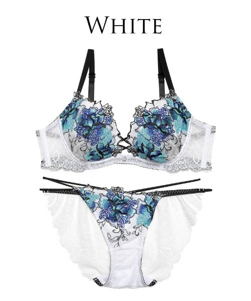 【BLVCK PARIS】ホワイト フローラル Floral ショーツ BLVCK PARIS】ホワイト フローラル Floral ショーツ (BLVCK