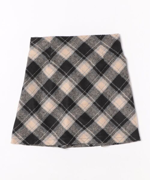 3.3 Field Trip （3.3フィールドトリップ）の「3.3 Field Trip／台形チェックスカート（裏地あり）（スカート・レディース・ブラック/レッド・FREE）」の19枚目の写真