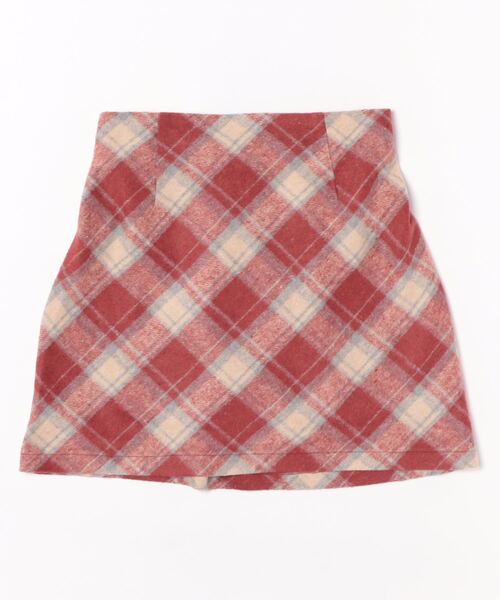 3.3 Field Trip （3.3フィールドトリップ）の「3.3 Field Trip／台形チェックスカート（裏地あり）（スカート・レディース・ブラック/レッド・FREE）」の20枚目の写真