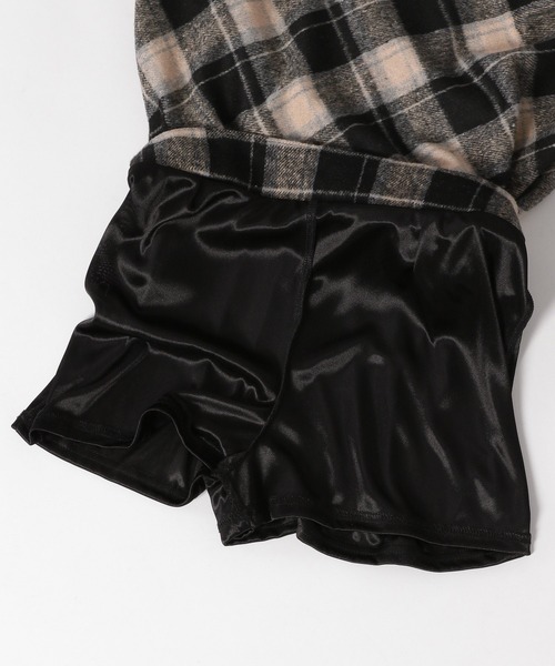 3.3 Field Trip （3.3フィールドトリップ）の「3.3 Field Trip／台形チェックスカート（裏地あり）（スカート・レディース・ブラック/レッド・FREE）」の16枚目の写真