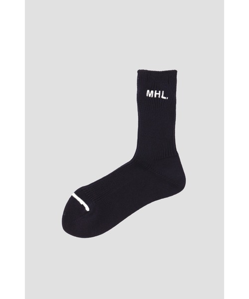 MHL.(エムエイチエル)の「MHL SPORT SOCK(ソックス/靴下・レディース・ネイビー/グレー・FREE)」の1枚目の写真