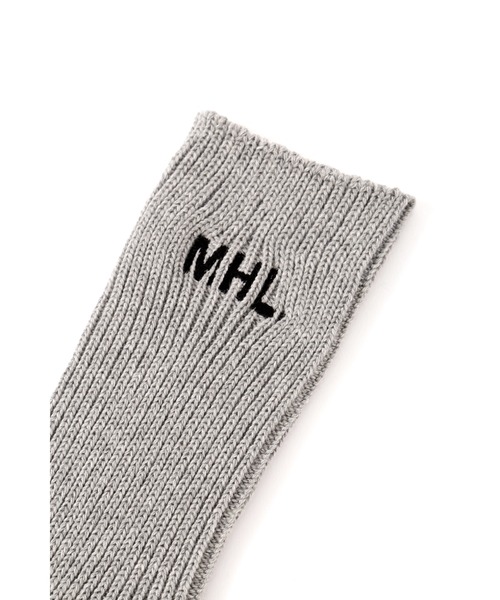 MHL.(エムエイチエル)の「MHL SPORT SOCK(ソックス/靴下・レディース・ネイビー/グレー・FREE)」の4枚目の写真