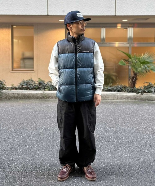 CONVERSE（コンバース）の「CONVERSE(コンバース)【メンズ】切替中綿ベスト（ベスト・メンズ・ライトグレー/ブラック/ベージュ/ブラウン/オリーブ/ブルー・XL/L/M）」の15枚目の写真