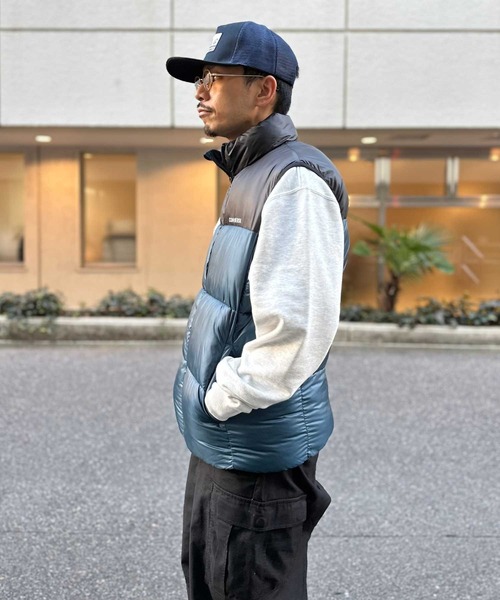 CONVERSE（コンバース）の「CONVERSE(コンバース)【メンズ】切替中綿ベスト（ベスト・メンズ・ライトグレー/ブラック/ベージュ/ブラウン/オリーブ/ブルー・XL/L/M）」の14枚目の写真