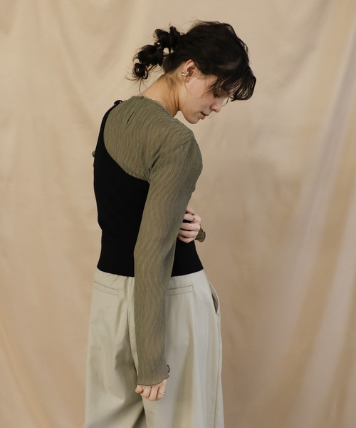 select MOCA（セレクトモカ）の「マルチウェイビスチェ（ベスト・レディース・グレー/ブラック・FREE）」の20枚目の写真