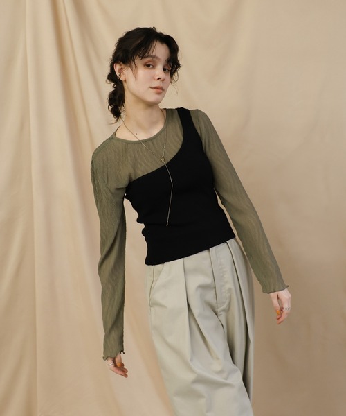 select MOCA（セレクトモカ）の「マルチウェイビスチェ（ベスト・レディース・グレー/ブラック・FREE）」の19枚目の写真