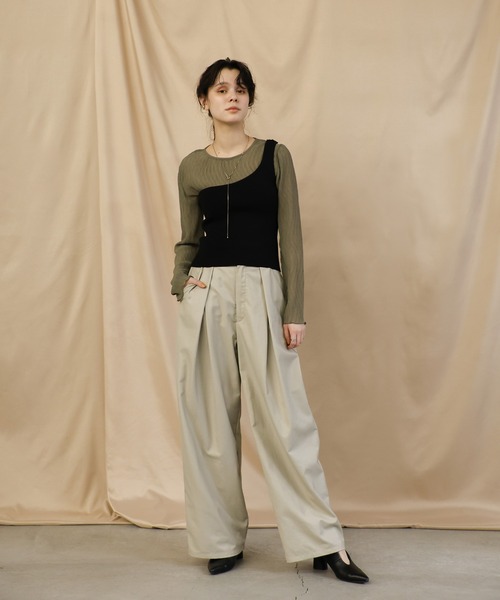 select MOCA（セレクトモカ）の「マルチウェイビスチェ（ベスト・レディース・グレー/ブラック・FREE）」の4枚目の写真