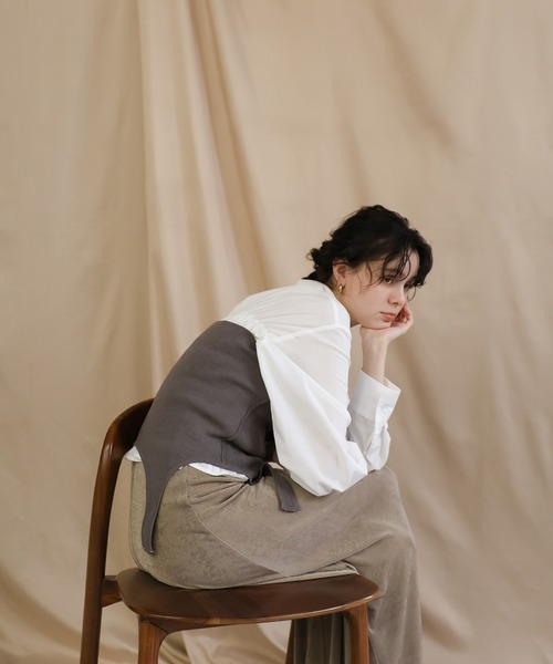 select MOCA（セレクトモカ）の「マルチウェイビスチェ（ベスト・レディース・グレー/ブラック・FREE）」の6枚目の写真