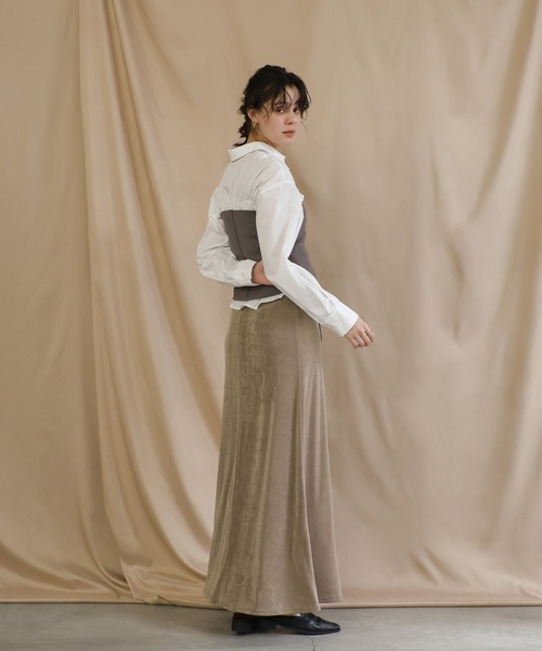 select MOCA（セレクトモカ）の「マルチウェイビスチェ（ベスト・レディース・グレー/ブラック・FREE）」の11枚目の写真