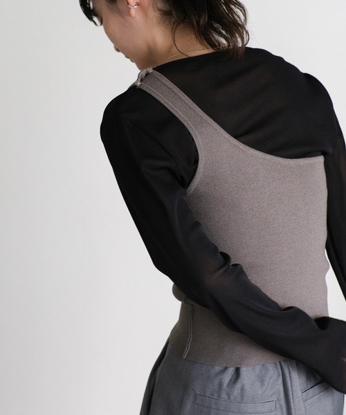 select MOCA（セレクトモカ）の「マルチウェイビスチェ（ベスト・レディース・グレー/ブラック・FREE）」の13枚目の写真