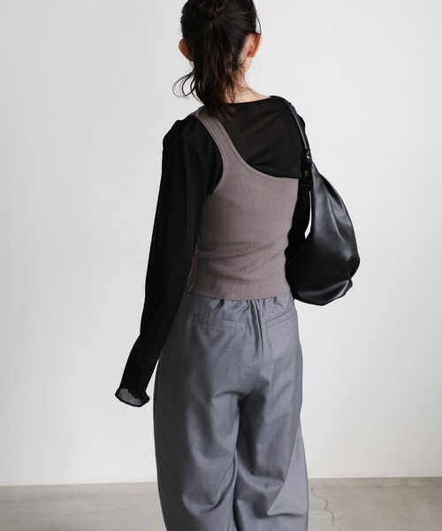 select MOCA（セレクトモカ）の「マルチウェイビスチェ（ベスト・レディース・グレー/ブラック・FREE）」の16枚目の写真