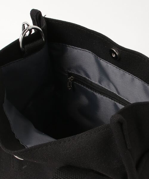 HIKA（ヒカ）の「【HIKA】CANVAS 2WAYミニトートショルダーBAG（ショルダーバッグ・レディース・ブラック/ホワイト/キャメル・FREE）」の6枚目の写真