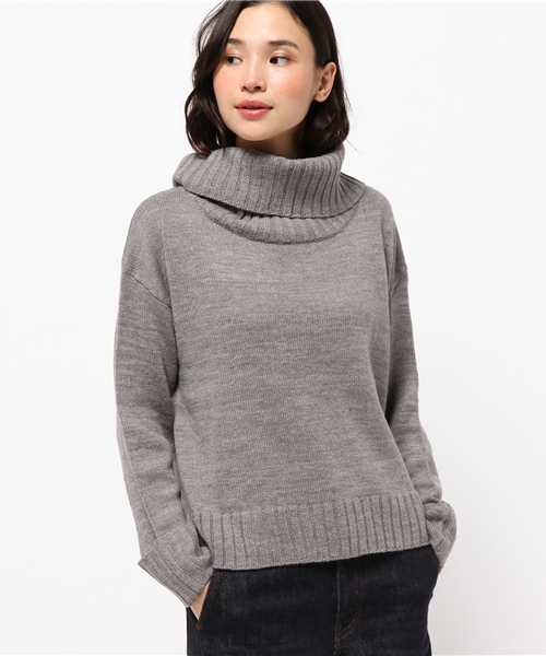 Discoat Parisien（ディスコートパリシアン）の「オフタートルプルオーバー（ニット/セーター・レディース・オフホワイト/グレー/ブラック/キャメル/イエロー系その他・LARGE/MEDIUM）」の4枚目の写真