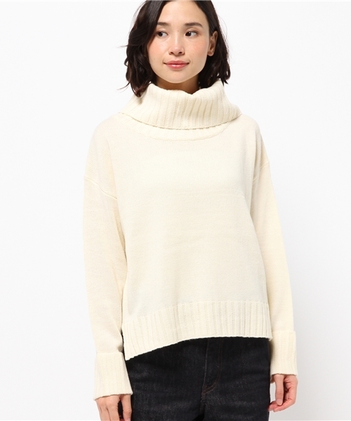 Discoat Parisien（ディスコートパリシアン）の「オフタートルプルオーバー（ニット/セーター・レディース・オフホワイト/グレー/ブラック/キャメル/イエロー系その他・LARGE/MEDIUM）」の6枚目の写真