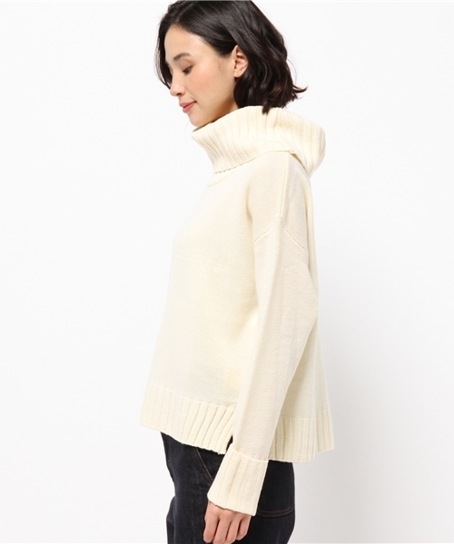 Discoat Parisien（ディスコートパリシアン）の「オフタートルプルオーバー（ニット/セーター・レディース・オフホワイト/グレー/ブラック/キャメル/イエロー系その他・LARGE/MEDIUM）」の7枚目の写真
