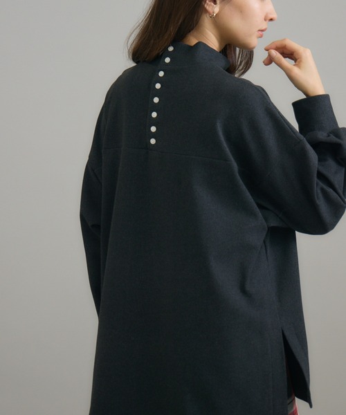 tシャツ 「Pillini/ピリーニ」バックボタンあったか起毛プルオーバー レディース セール】【Pillini/ピリーニ】バックボタンあったか起毛プル