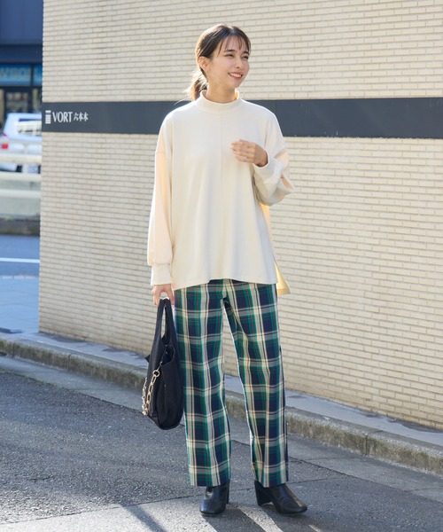 KATHARINE ROSS(キャサリンロス)の「【Pillini/ピリーニ】バックボタンあったか起毛プルオーバー(Tシャツ/カットソー・レディース・アイボリー/ピンク/ブルー/チャコールグレー・MEDIUM)」の6枚目の写真