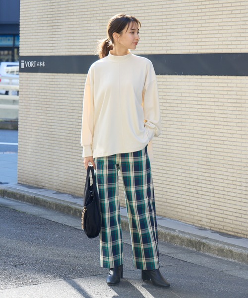 KATHARINE ROSS(キャサリンロス)の「【Pillini/ピリーニ】バックボタンあったか起毛プルオーバー(Tシャツ/カットソー・レディース・アイボリー/ピンク/ブルー/チャコールグレー・MEDIUM)」の7枚目の写真