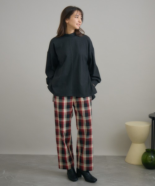 KATHARINE ROSS(キャサリンロス)の「【Pillini/ピリーニ】バックボタンあったか起毛プルオーバー(Tシャツ/カットソー・レディース・アイボリー/ピンク/ブルー/チャコールグレー・MEDIUM)」の12枚目の写真