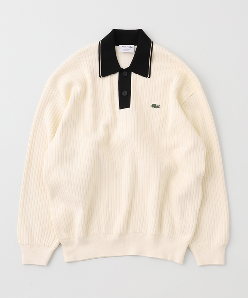 LACOSTE(ラコステ)の「LACOSTE / ラコステ AH3130 フランス製(ニット/セーター・メンズ・アイボリー・4/3)」の1枚目の写真